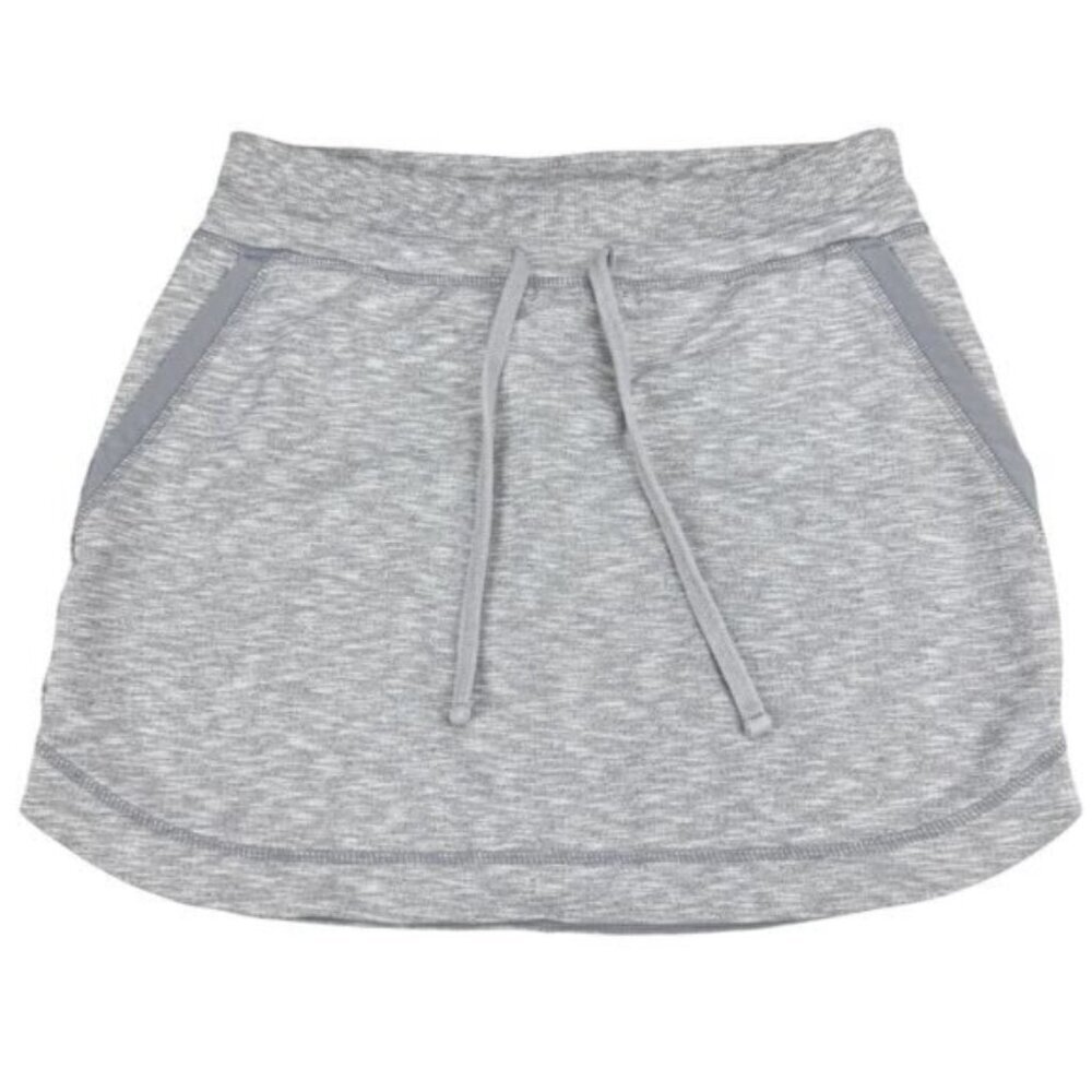 Athleta Techie Terry Skirt Heather Gray Women's Size XS - Picture 2 of 5